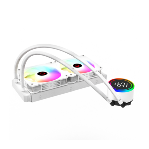 CPU hladnjak AIO Liquid RAMPAGE HELIOS C15 White 12cm Fan Temperature Display Intel/AMD ARGB 240mm Liquid Cooling CPU Fan, 40917