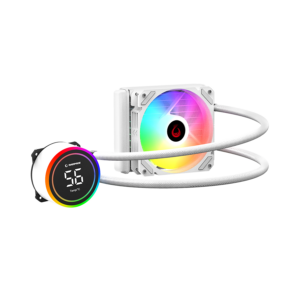 CPU hladnjak AIO Liquid gaming RAMPAGE HELIOS C13 White 12cm Fan Temperature Display Intel LGA1700/AMD AM5 ARGB 120mm Liquid Cooling CPU Fan, 40916