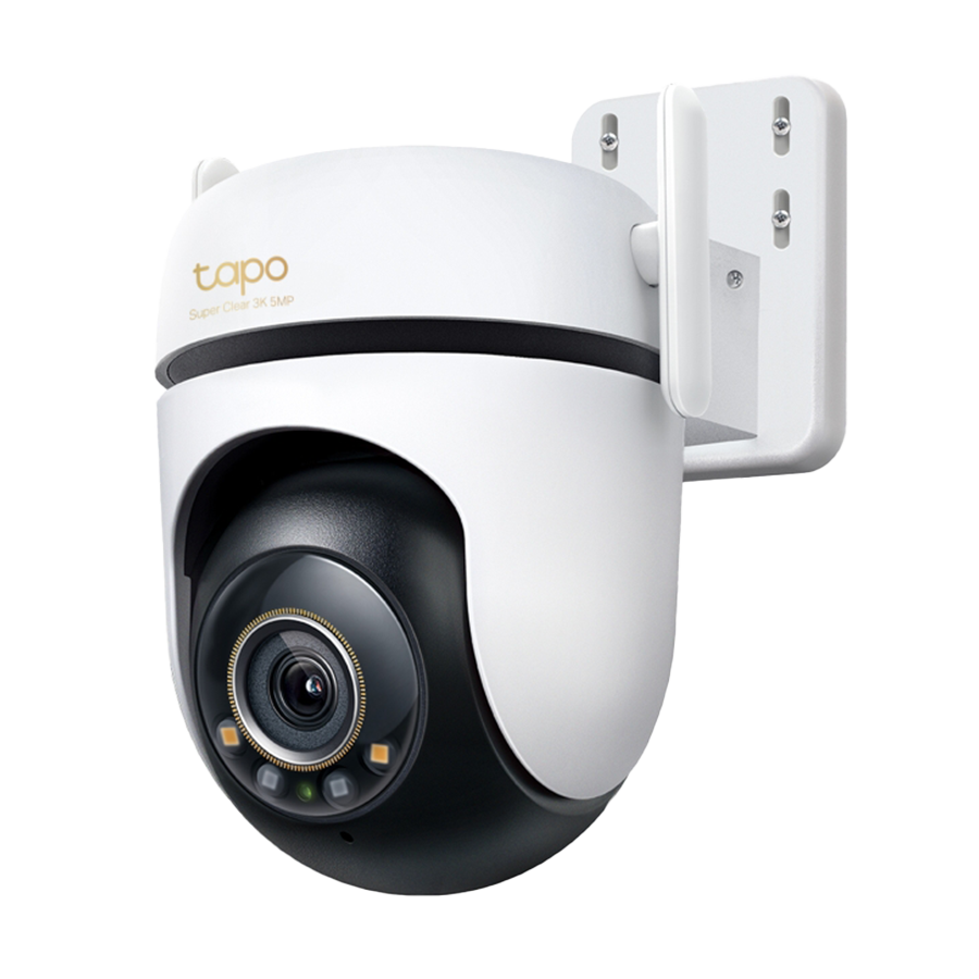 TP-Link Tapo C530WS Outdoor Pan/Tilt Security Wi-Fi Camera, 3K 5MP (2880x1620), 2.4 GHz, 2 x External Antennas, 1 x Ethernet Port, TAPO-C530WS