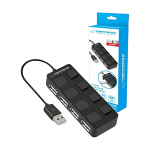 USB HUB ESPERANZA, 4 PORT USB 2.0 EA161