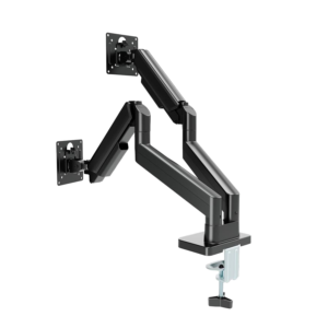 NOSAČ ZA DVA MONITORA GEMBIRD MA-DA2-06, montaža na sto, 17" up to 32", up to 10 kg, black