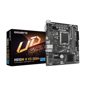 Gigabyte MB H610M H V3 DDR4 LGA1700; 2xDDR4; M.2, 4xSATA 6xUSB; VGA, HDMI; mATX