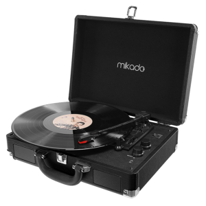 Gramofon Mikado Nostalgia MN-P317 Black Turntable + Rca + Bluetooth Supported Music Box, 22397