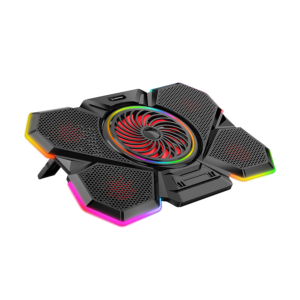 Postolje za notebook gaming Rampage S47 COOLFLOW 5 Pieces Red LED Fan, 10-17", 40526