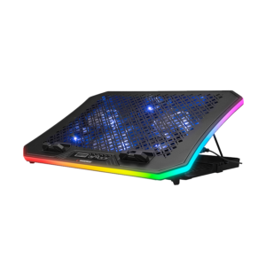 Postolje za notebook gaming Rampage AD-RC34 METAFOR Black 6 Fan RGB Illuminated 10"-19", 36312