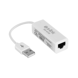 USB to LAN Ethernet adapter converter USB A plug/RJ45, S-Link SW-KC30, 40460