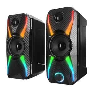 Zvučnici 2.0 gaming RAMPAGE RMS-X5 2.0 Black Multimedia Gaming USB Speaker, 39545