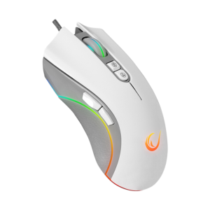 Miš gaming RAMPAGE SMX-R22 PhoenIX V2 White 7 key RGB 12800DPI, 39102