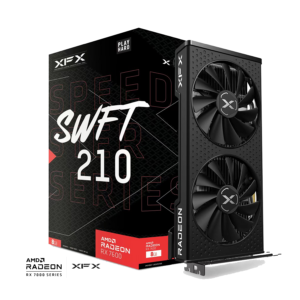 VGA XFX SPEEDSTER SWFT 210 AMD Radeon RX 7600 8 GB GDDR6 128-bit HDMI 3x DP RX-76PSWFTFY