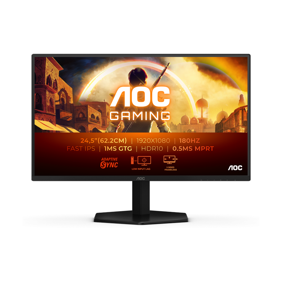 Monitor AOC 25G42E Gaming 24.5" 1ms IPS Premium HDR10 HDMI DP FullHD 180Hz