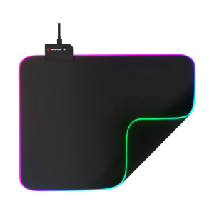 Podloga za miš za gaming RAMPAGE PULSAR RGB M MP-21 Gray 252*328*3mm RGB LED Gaming Mouse Pad, 42370