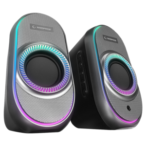Zvučnici 2.0 gaming RAMPAGE RMS-X3 2.0 6W Bluetooth Enabled Black Multimedia RGB Lighted Gaming USB Speaker, 39543