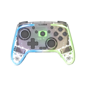 Game Pad SPEEDLINK RAIT NX RGB Gamepad - Wireless/Wired, PC/Android/Switch OLED/Lite, clear transparent, SL-650115-CR