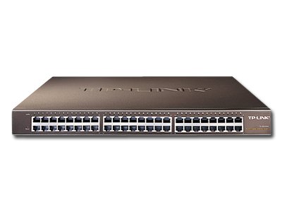 Switch TP-Link TL-SG1048, 48-Port Gigabit RJ45 10/100/1000Mbps Standard 19-inch rack-mountable steel case switch, 96Gbps Switching Capacity, 2 Fans, Auto Negotiation/Auto MDI/MDIX - Image 2