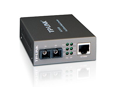 Media Filter TP-Link MC100CM, 10/100Mbps RJ45 to 100Mbps multi-mode SC fiber Converter, Full-duplex,up to 2Km, switching power adapter, chassis mountable - Image 2