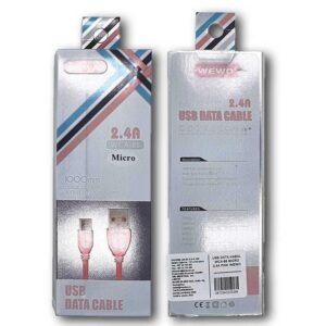 USB DATA KABAL WCA-55 MICRO 2,4A PINK WEWO