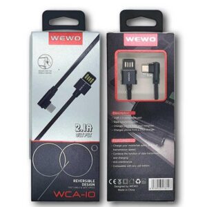 BRZI USB DATA KABAL WCA-10 TYPE-C 2,4A 1M CRNA WEWO