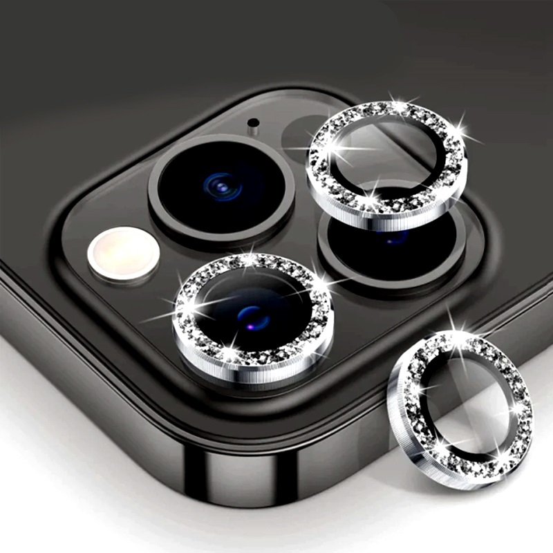 KAMERA STAKLO 13-13 MINI DIAMOND CRNA IPHONE