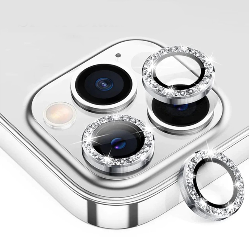 KAMERA STAKLO 13-13 MINI DIAMOND SREBRENA IPHONE