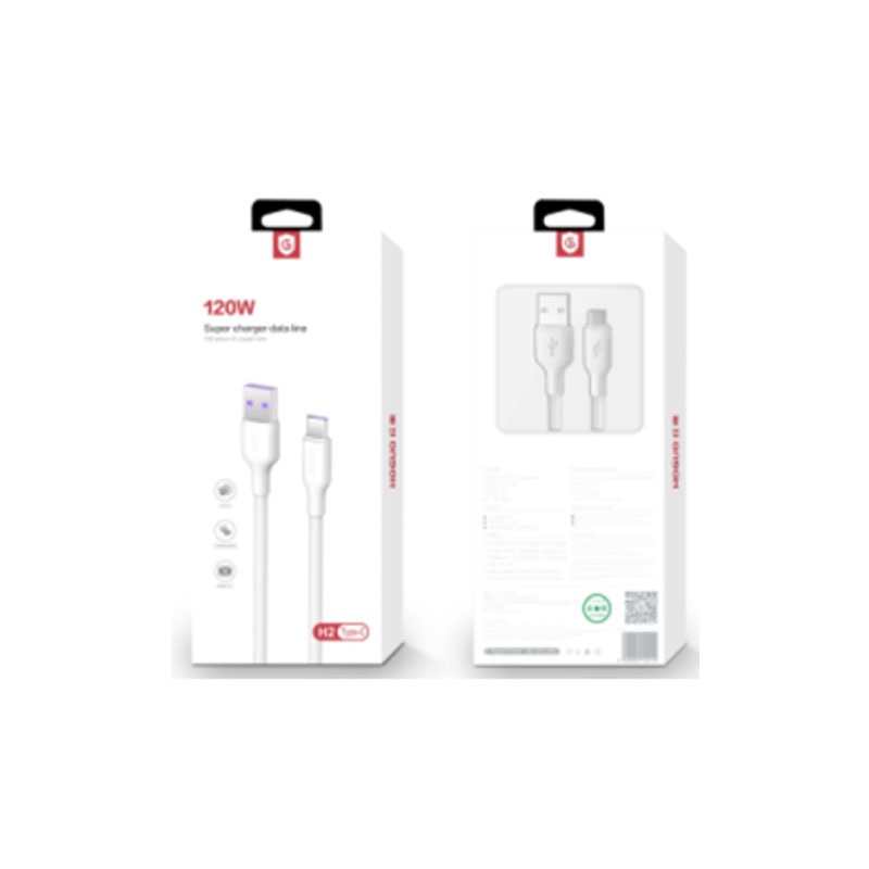 USB DATA KABAL 120W 1M H2 LIGHTNING HOGUO