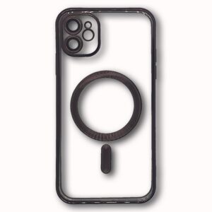 MAGSAFE SILIKON IPHONE 11 CRNA SA ZASTITOM KAMERE