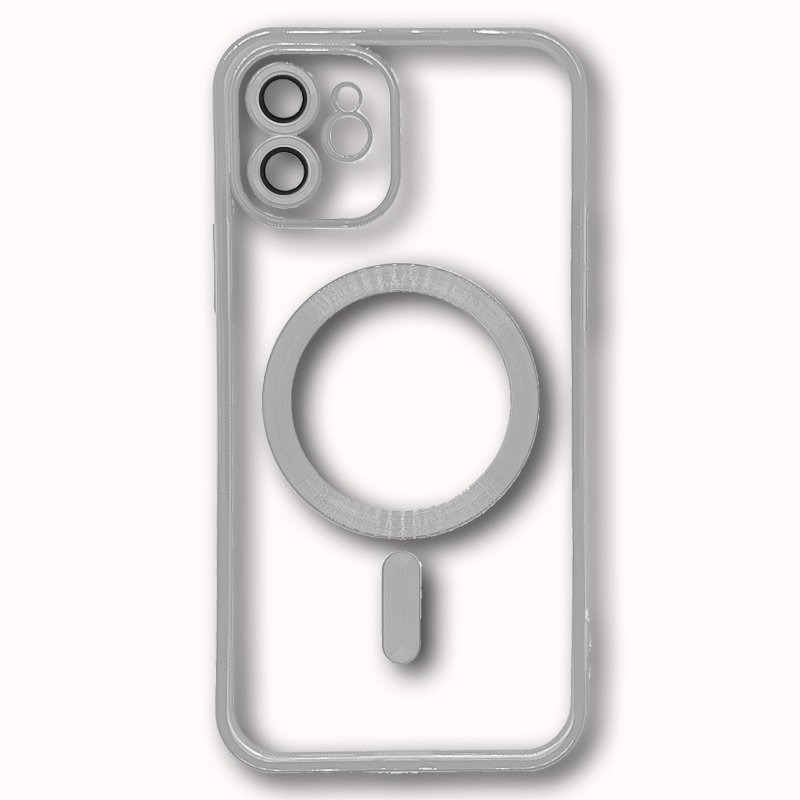 MAGSAFE SILIKON IPHONE 12 SREBRENA SA ZASTITOM KAMERE