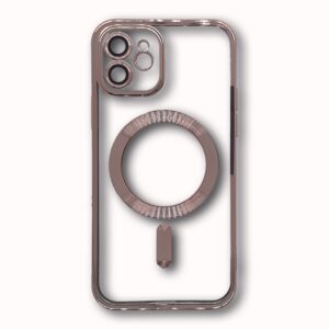 MAGSAFE SILIKON IPHONE 12 ROSE GOLD SA ZASTITOM KAMERE
