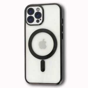 MAGSAFE SILIKON IPHONE 12 PRO CRNA SA ZASTITOM KAMERE