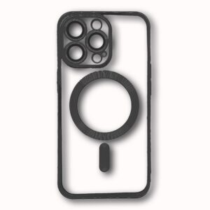 MAGSAFE SILIKON IPHONE 13 PRO CRNA SA ZASTITOM KAMERE