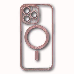 MAGSAFE SILIKON IPHONE 13 PRO ROSE GOLD SA ZASTITOM KAMERE
