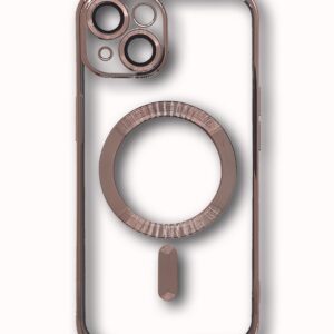 MAGSAFE SILIKON IPHONE 14 ROSE GOLD SA ZASTITOM KAMERE