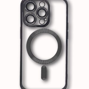 MAGSAFE SILIKON IPHONE 14 PRO CRNA SA ZASTITOM KAMERE