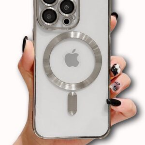 MAGSAFE SILIKON IPHONE 14 PRO MAX SREBRENA SA ZASTITOM KAMERE