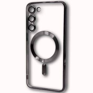 MAGSAFE SILIKON SAMSUNG S23 PLUS CRNA SA ZASTITOM KAMERE