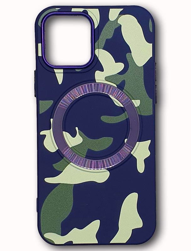 CAMO 12/12 PRO SILIKON IPHONE PLAVA+ZELENA #6