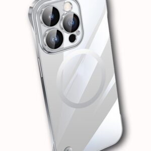 FRAMELESS 14 PRO MAX SILVER IPHONE FUTROLA