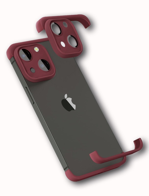 LENS PROTECTOR IPHONE 13 BORDO SILIKONSKA ZASTITA