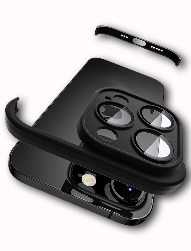 LENS PROTECTOR IPHONE 13 PRO CRNA SILIKONSKA ZASTITA