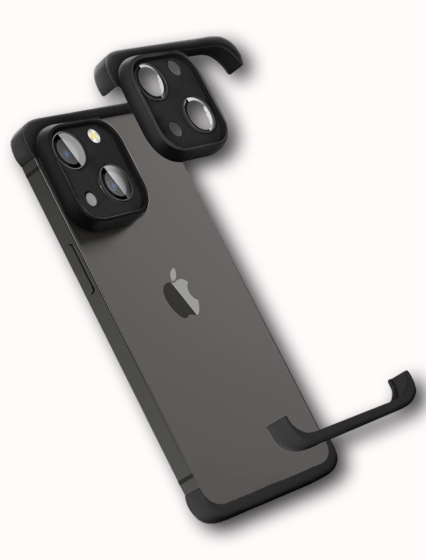 LENS PROTECTOR IPHONE 14 CRNA SILIKONSKA ZASTITA