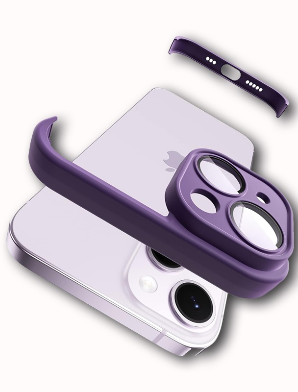LENS PROTECTOR IPHONE 14 LJUBICASTA SILIKONSKA ZASTITA