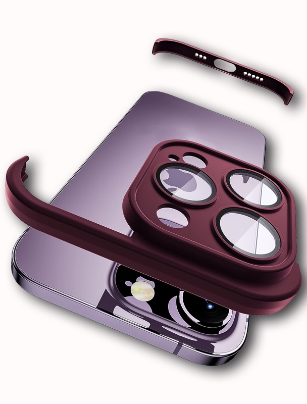 LENS PROTECTOR IPHONE 14 PRO MAX BORDO SILIKONSKA ZASTITA