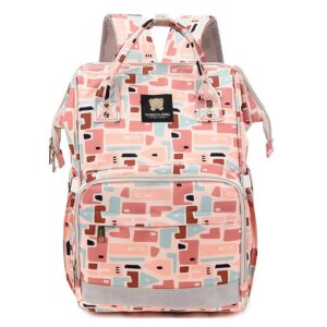 KINGSLONG PUTNICKI RUKSAK ZA MAME I BEBE KLB190228PK- CAMO ROZA