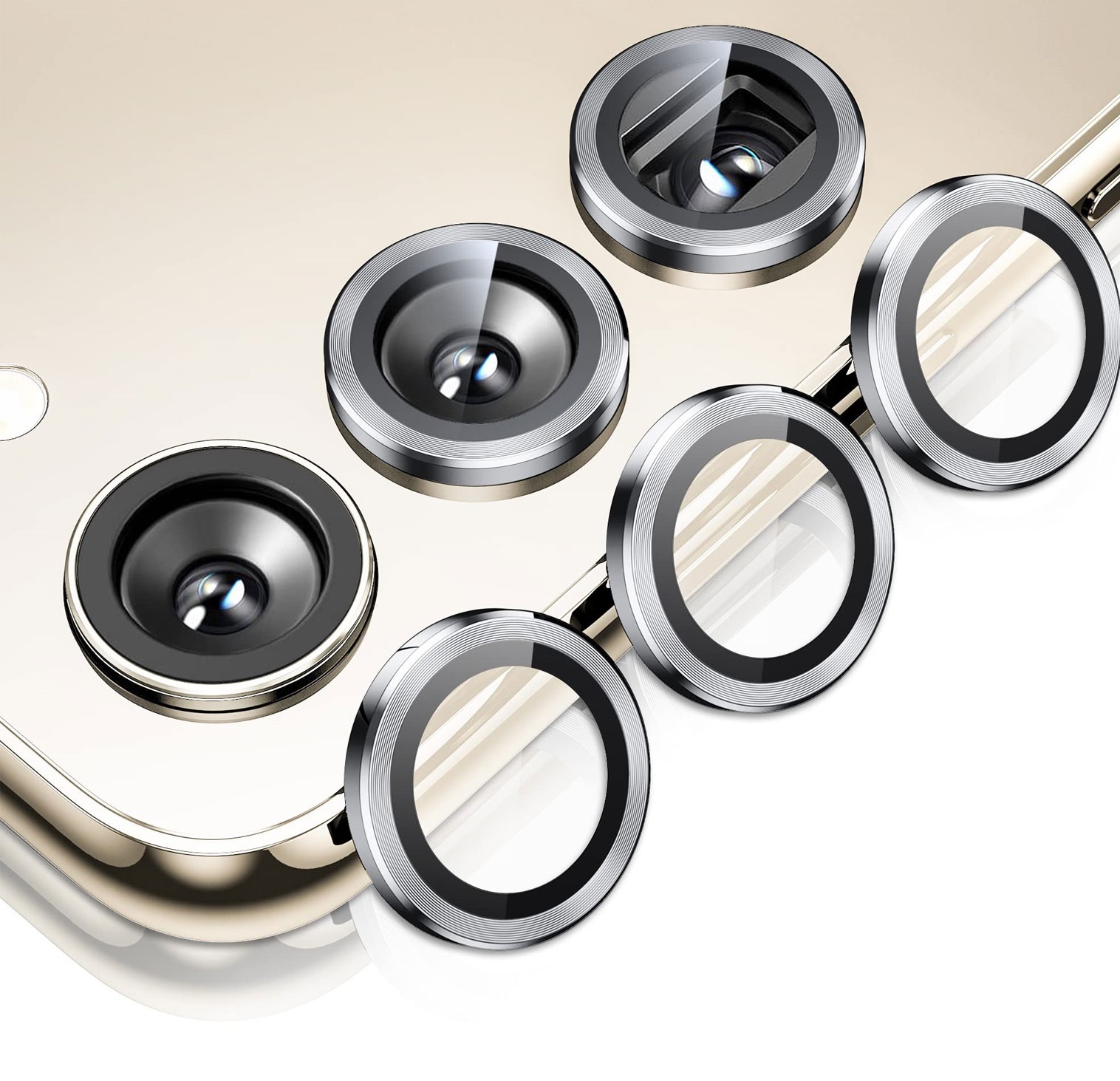 POSITIONER STAKLO KAMERE METAL SAMSUNG S23 PLUS CRNA