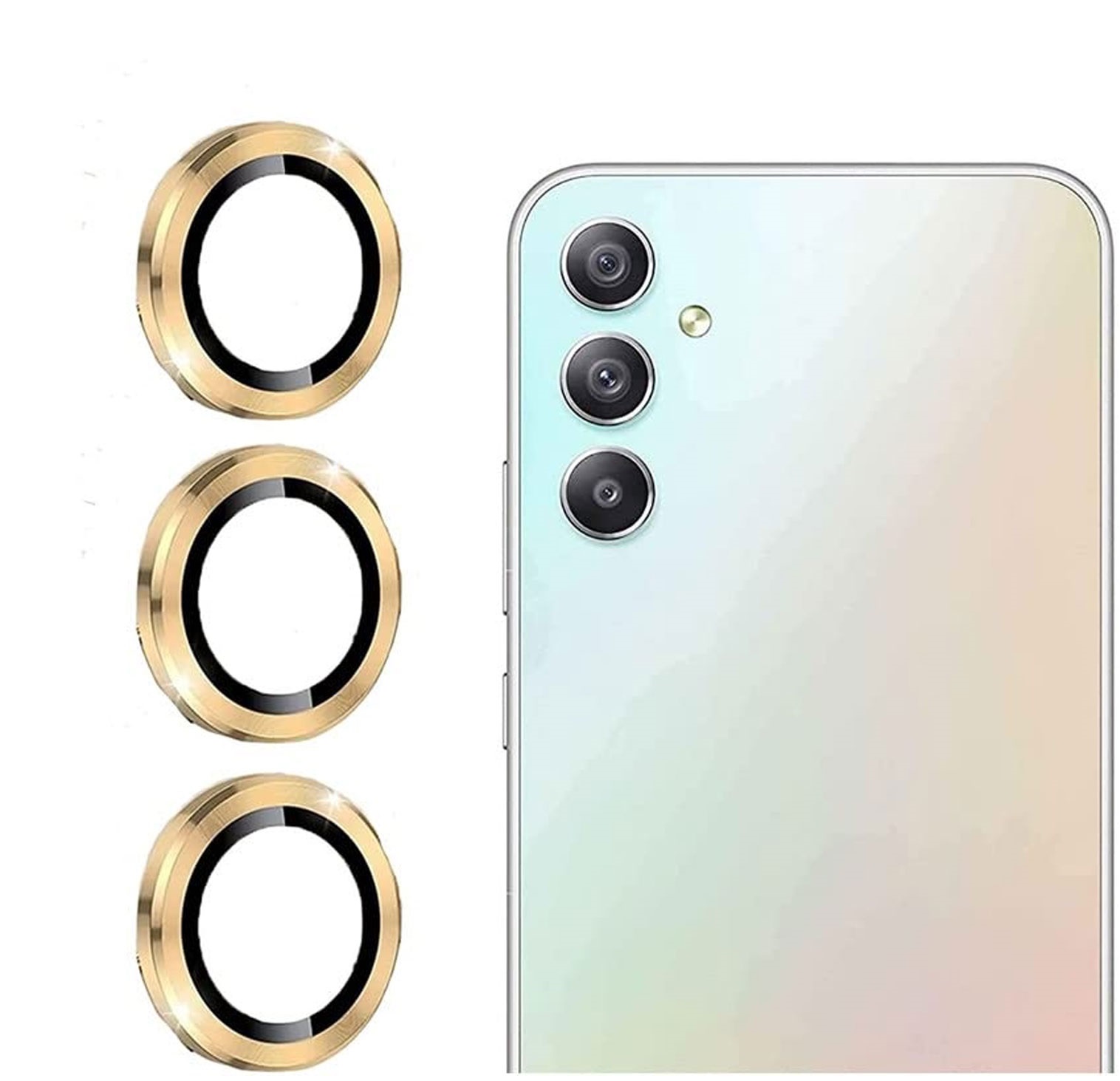 POSITIONER STAKLO KAMERE METAL SAMSUNG A14 ZLATNA