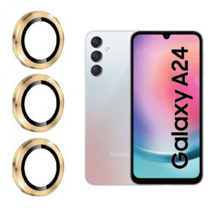 POSITIONER STAKLO KAMERE METAL SAMSUNG A24 ZLATNA
