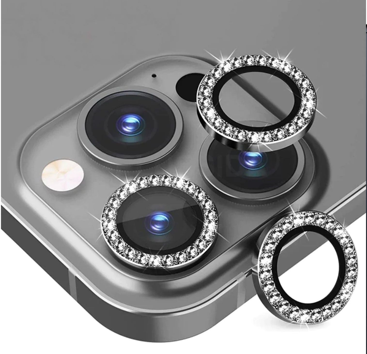 POSITIONER STAKLO KAMERE DIAMOND IPHONE 11 PRO/11 PRO MAX CRNA