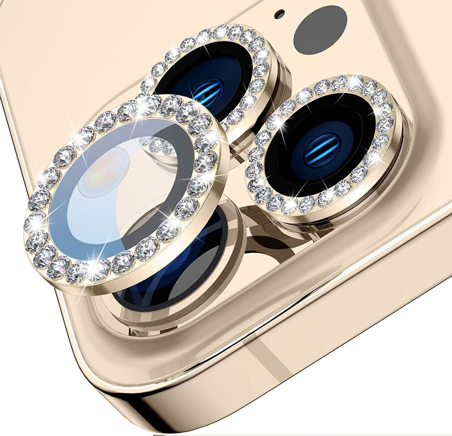 POSITIONER STAKLO KAMERE DIAMOND IPHONE 11 PRO/11 PRO MAX ZLATNA