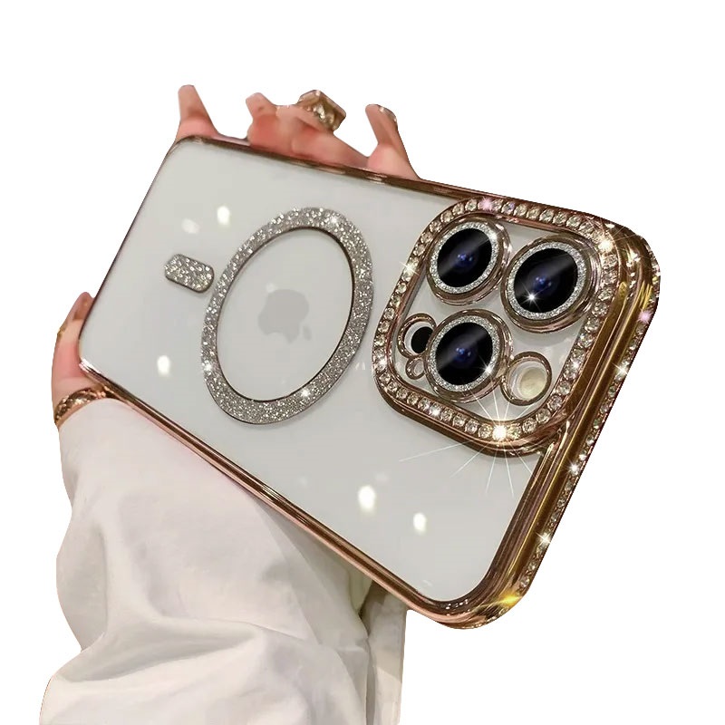 FASHION MAGSAFE ZASTITA KAMERE IPHONE 13 ZLATNI