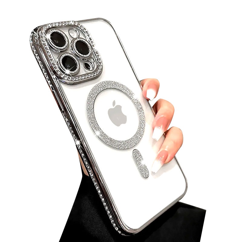 FASHION MAGSAFE ZASTITA KAMERE IPHONE 14 PRO MAX SREBRENI