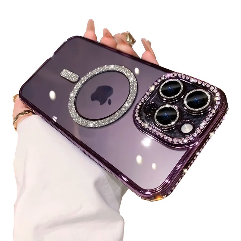 FASHION MAGSAFE ZASTITA KAMERE IPHONE 15 PRO MAX LJUBICASTA